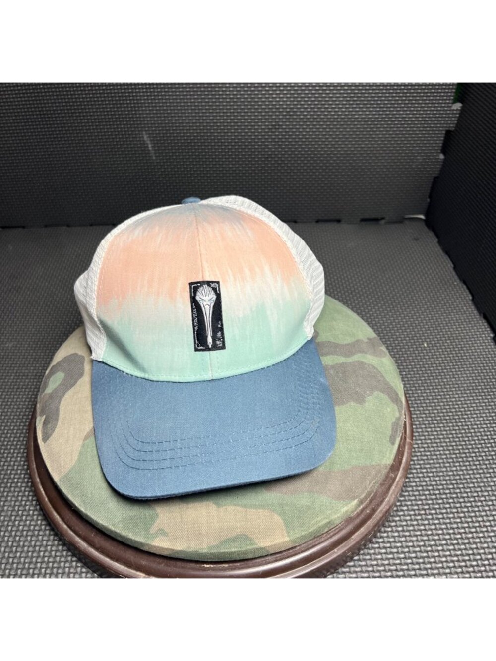 Mad Pelican Trucker Hat Blue & Gradient Mesh Adjustable Snapback